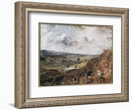 Branch Hill Pond, Hampstead (Oil on Canvas, 1819)-John Constable-Framed Giclee Print