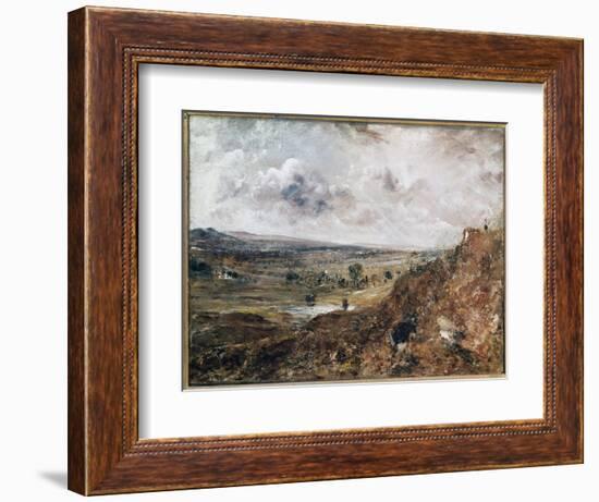 Branch Hill Pond, Hampstead (Oil on Canvas, 1819)-John Constable-Framed Giclee Print