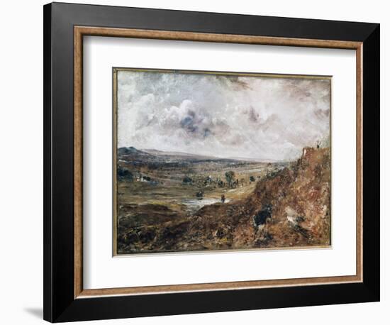 Branch Hill Pond, Hampstead (Oil on Canvas, 1819)-John Constable-Framed Giclee Print