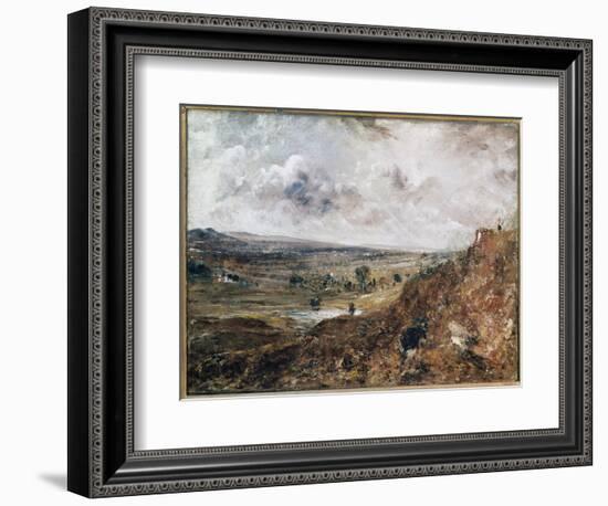 Branch Hill Pond, Hampstead (Oil on Canvas, 1819)-John Constable-Framed Giclee Print