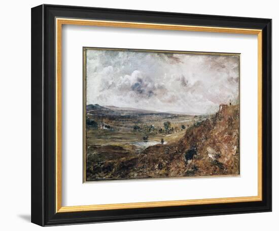 Branch Hill Pond, Hampstead (Oil on Canvas, 1819)-John Constable-Framed Giclee Print