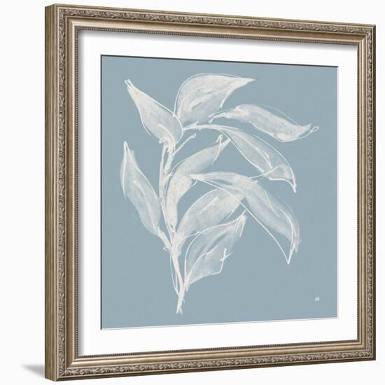 Branch I Slate Blue-Chris Paschke-Framed Art Print