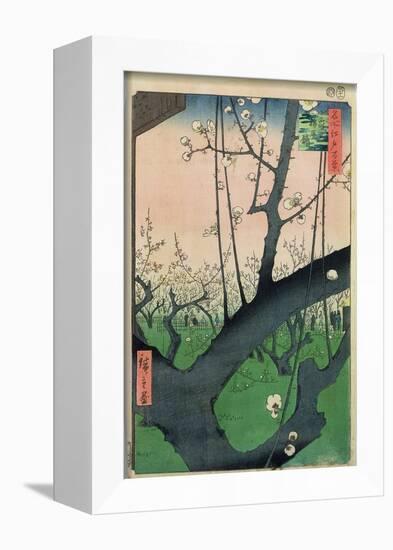 Branch of a Flowering Plum Tree-Ando Hiroshige-Framed Giclee Print