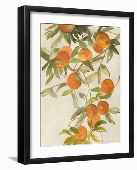 Branch of Oranges II-Jacob Q-Framed Art Print