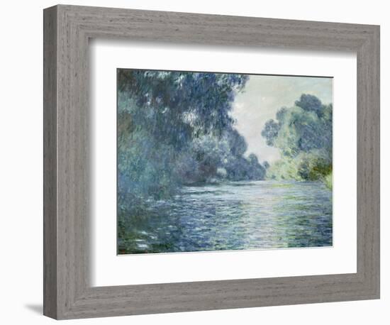 Branch of the Seine Near Giverny, 1897-Claude Monet-Framed Premium Giclee Print