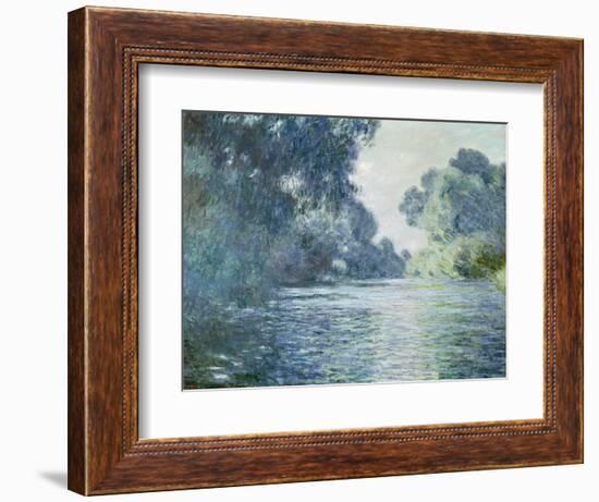 Branch of the Seine Near Giverny, 1897-Claude Monet-Framed Premium Giclee Print