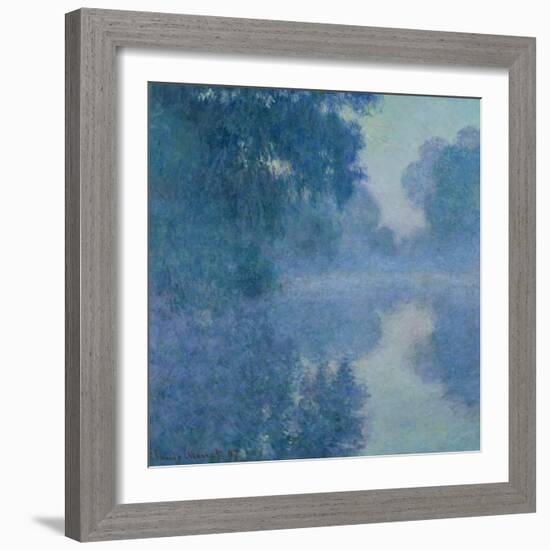 Branch of the Seine Near Giverny, 1897-Claude Monet-Framed Giclee Print