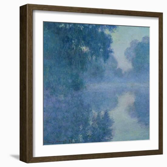 Branch of the Seine Near Giverny, 1897-Claude Monet-Framed Giclee Print