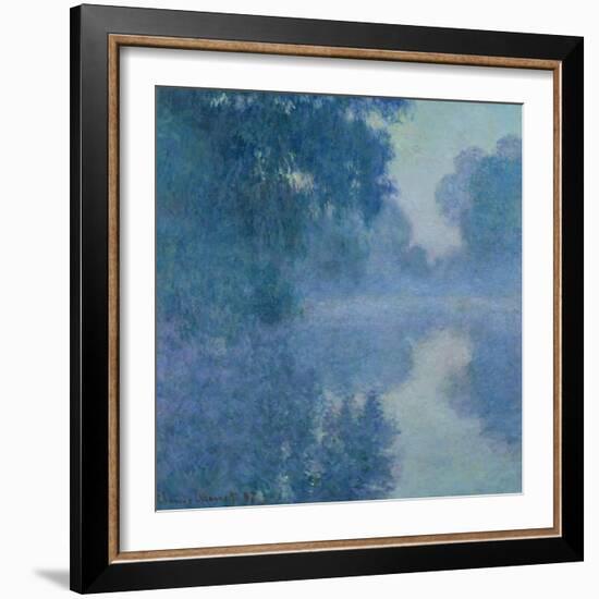 Branch of the Seine Near Giverny, 1897-Claude Monet-Framed Giclee Print