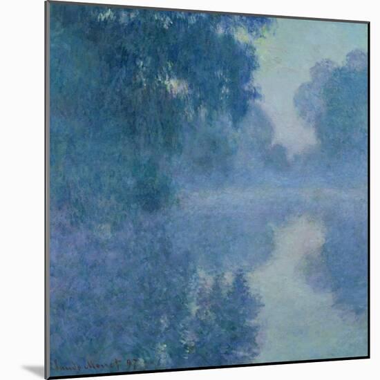 Branch of the Seine Near Giverny, 1897-Claude Monet-Mounted Giclee Print