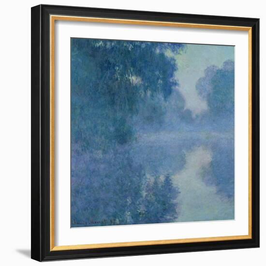 Branch of the Seine Near Giverny, 1897-Claude Monet-Framed Giclee Print