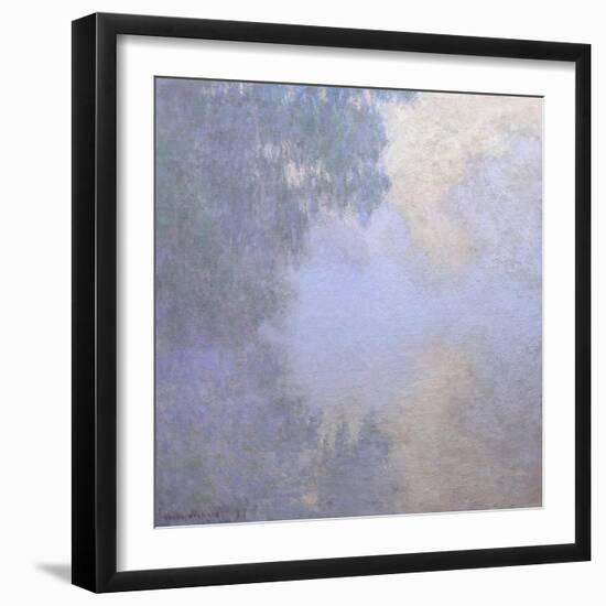 Branch of the Seine near Giverny , from the series Mornings on the Seine, 1897-Claude Monet-Framed Giclee Print