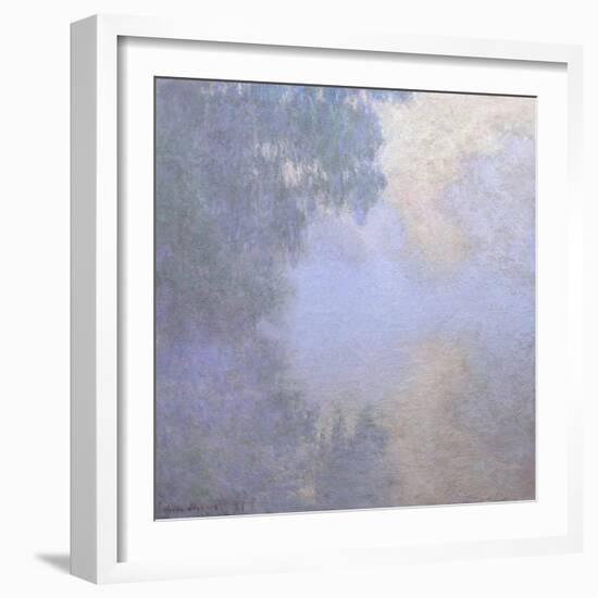 Branch of the Seine near Giverny , from the series Mornings on the Seine, 1897-Claude Monet-Framed Giclee Print