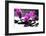 Branch Purple Orchid Flower With Therapy Stones-crystalfoto-Framed Photographic Print