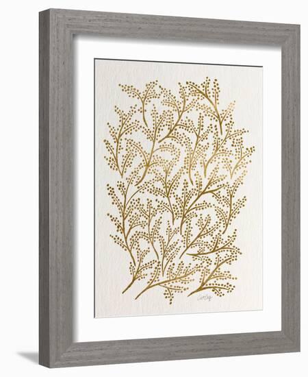 Branches in Gold-Cat Coquillette-Framed Giclee Print