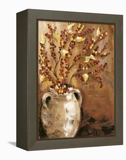 Branches in Vase I-Jade Reynolds-Framed Stretched Canvas