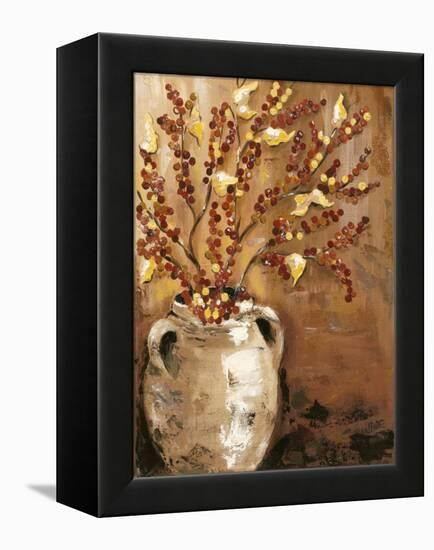 Branches in Vase I-Jade Reynolds-Framed Stretched Canvas