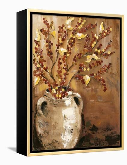 Branches in Vase I-Jade Reynolds-Framed Stretched Canvas