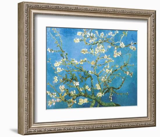 Branches of an Almond Tree in Bloom, 1890-Vincent van Gogh-Framed Art Print