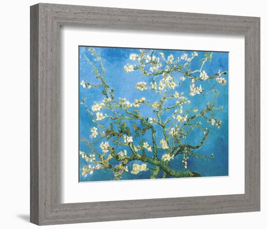 Branches of an Almond Tree in Bloom, 1890-Vincent van Gogh-Framed Art Print