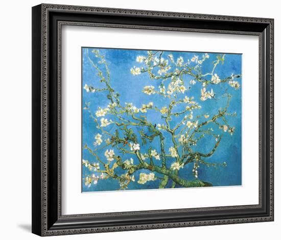 Branches of an Almond Tree in Bloom, 1890-Vincent van Gogh-Framed Art Print