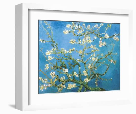 Branches of an Almond Tree in Bloom, 1890-Vincent van Gogh-Framed Art Print