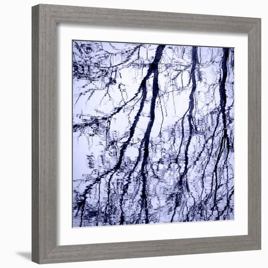 Branches on Purple-Gail Peck-Framed Photo