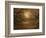 Branches Surrounding Harvest Moon-Robert Llewellyn-Framed Photographic Print