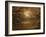 Branches Surrounding Harvest Moon-Robert Llewellyn-Framed Photographic Print