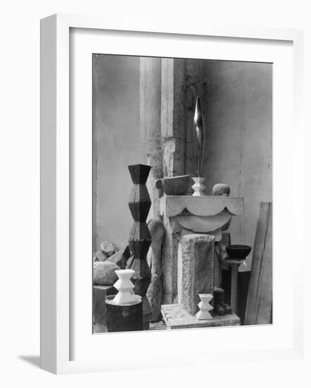 Brancusi's Studio, 1920-Edward Steichen-Framed Art Print