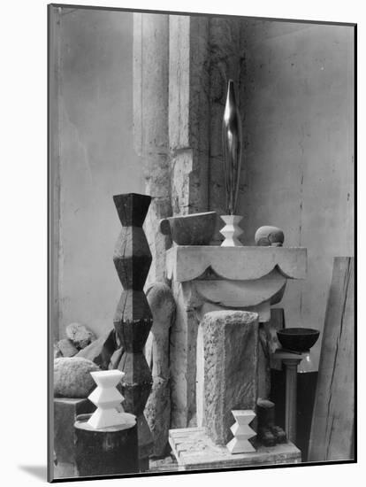 Brancusi's Studio, 1920-Edward Steichen-Mounted Art Print