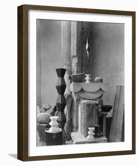 Brancusi's Studio, 1920-Edward Steichen-Framed Art Print