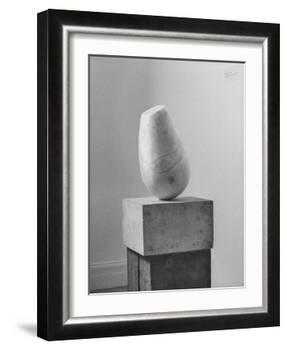 Brancusi Sculpture on Exhibit at the Guggenheim Museum-Nina Leen-Framed Photographic Print