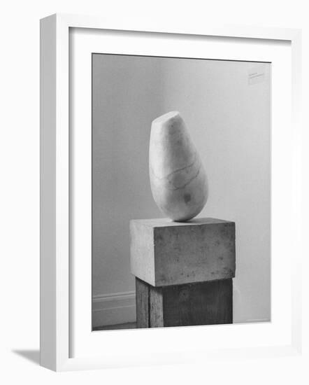 Brancusi Sculpture on Exhibit at the Guggenheim Museum-Nina Leen-Framed Photographic Print