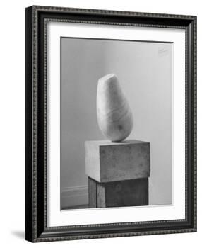 Brancusi Sculpture on Exhibit at the Guggenheim Museum-Nina Leen-Framed Photographic Print