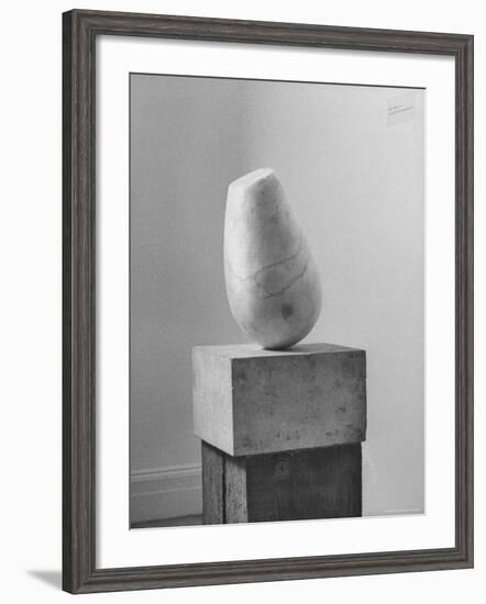 Brancusi Sculpture on Exhibit at the Guggenheim Museum-Nina Leen-Framed Photographic Print