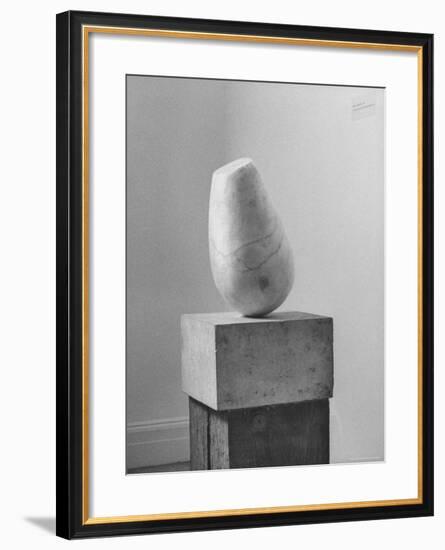 Brancusi Sculpture on Exhibit at the Guggenheim Museum-Nina Leen-Framed Photographic Print