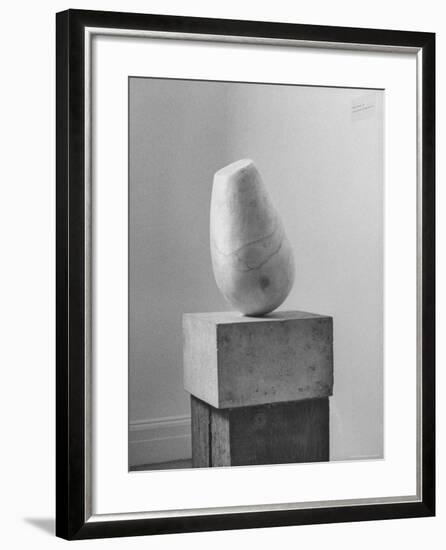 Brancusi Sculpture on Exhibit at the Guggenheim Museum-Nina Leen-Framed Photographic Print
