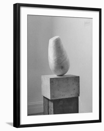 Brancusi Sculpture on Exhibit at the Guggenheim Museum-Nina Leen-Framed Photographic Print