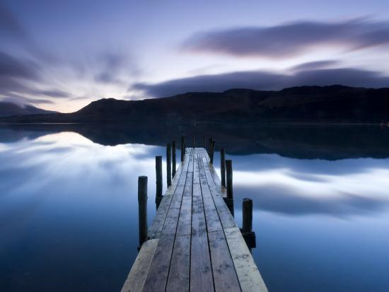 'Brandelhow Bay Jetty, Derwentwater, Keswick, Lake District, Cumbria ...