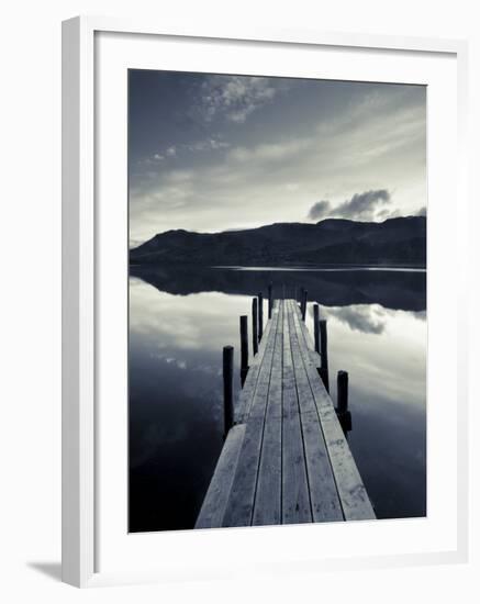 Brandelhow Bay Jetty, Derwentwater, Keswick, Lake District, Cumbria, England-Gavin Hellier-Framed Photographic Print