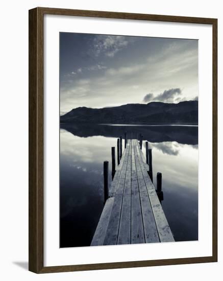 Brandelhow Bay Jetty, Derwentwater, Keswick, Lake District, Cumbria, England-Gavin Hellier-Framed Photographic Print