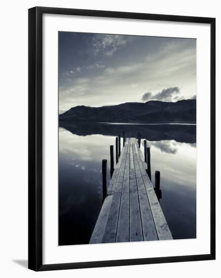 Brandelhow Bay Jetty, Derwentwater, Keswick, Lake District, Cumbria, England-Gavin Hellier-Framed Photographic Print