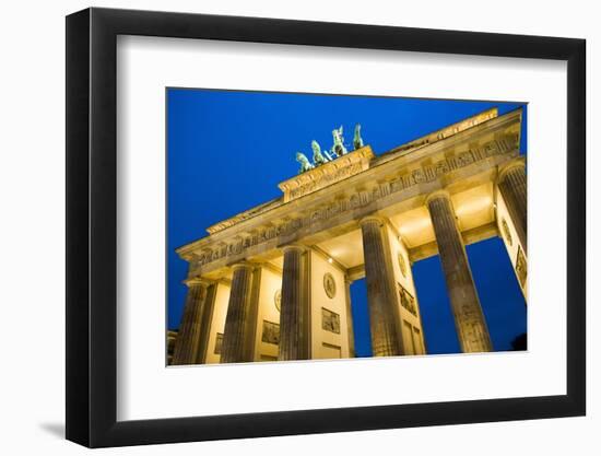 Brandenburg Gate at Night , Berlin-NejroN Photo-Framed Photographic Print