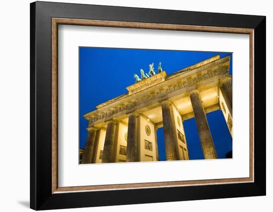 Brandenburg Gate at Night , Berlin-NejroN Photo-Framed Photographic Print