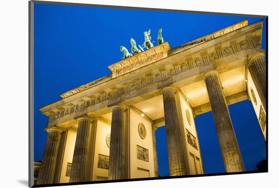 Brandenburg Gate at Night , Berlin-NejroN Photo-Mounted Photographic Print