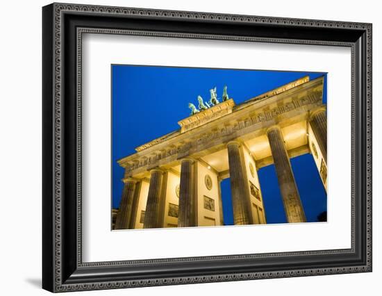 Brandenburg Gate at Night , Berlin-NejroN Photo-Framed Photographic Print