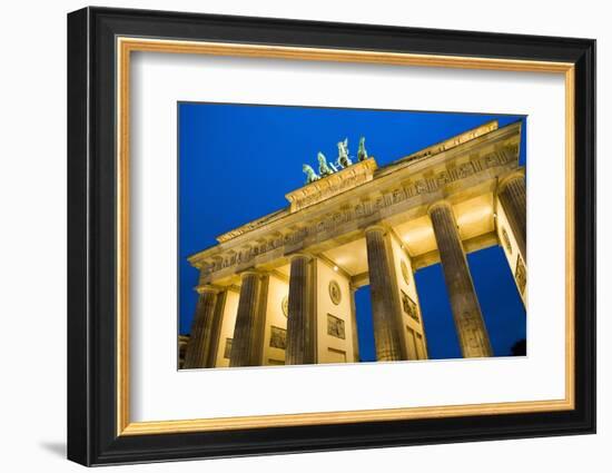 Brandenburg Gate at Night , Berlin-NejroN Photo-Framed Photographic Print