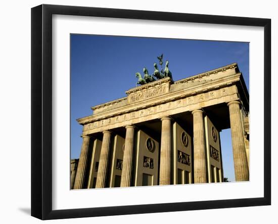 Brandenburg Gate at Pariser Platz, Berlin, Germany, Europe-Hans Peter Merten-Framed Photographic Print