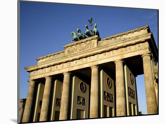 Brandenburg Gate at Pariser Platz, Berlin, Germany, Europe-Hans Peter Merten-Mounted Photographic Print